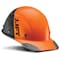 Dax Hard Hats Hard Hat Carbon Fiber Cap Brim 50-50 (Orange/Black) HDC50C-19OC - alternate 1